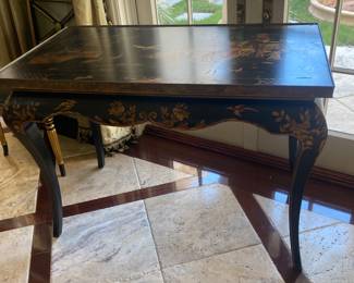 Asian Style Black Table Desk 33" 44" x 25"