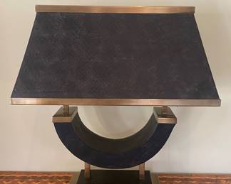 Vintage Gold and Black Table Lamps 26 1/2" x 23"