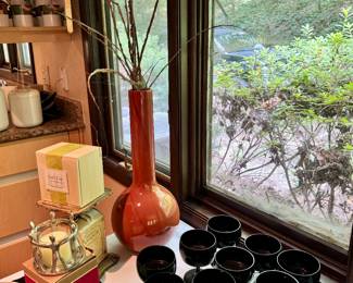 Gorham black stemware