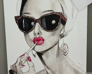 Glamour Gal Canvas Print, 16"w x 24"h