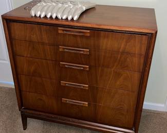 Mid Century Modern Tallboy Dresser 