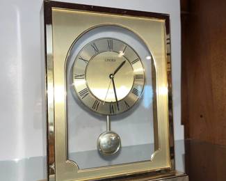 Linden Mantle Shelf Clock - Pendulum Gold 