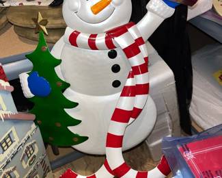 Metal Snowman Decoration 