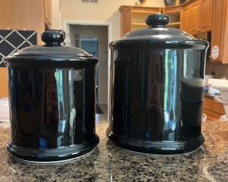 Black Kitchen Canisters