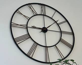Aspire Solange Round Metal Wall Clock 36"