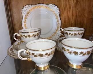 Fine Bone China Gold Trim 