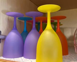 Plastic Wine Glass Goblets 