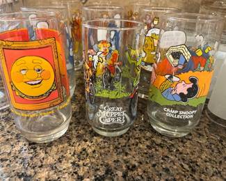 1980s McDonalds Glasses - Camp Snoopy, The Great Muppet Caper 