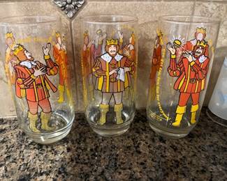 vintage 1979 Burger King Collectors Series Glasses