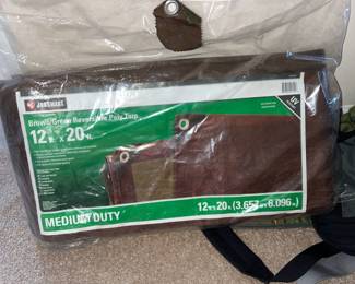 Brown/Green Reversible Poly Tarp