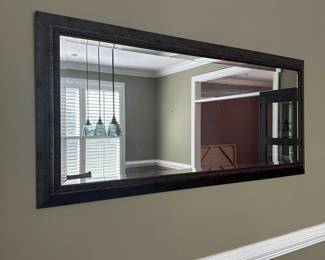 C12 - $125. Dining Room Mirror measures 64" x 29". Wood & Metal frame. Excellent condition.