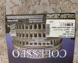 C27 - $40. Colesseo Area Rug measures 5'3" x 7' 3". (has been rolled so needs to be flattened better)