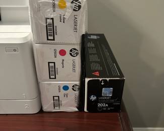 C56 - $200. HP Color LaserJet Pro MFP M281fdw. With extra color and black cartridges. Excellent Condition.