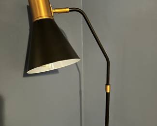 C51 - $50. Jonathan Y Floor Lamp. Black & Gold.