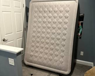 C77 - $30. Queen Size Blow up air mattress with pump. Tested and holds air!