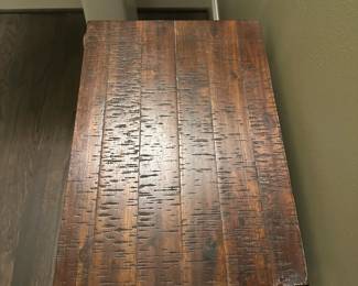 C23 - $45. Small wooden storage cabinet. Measures 20.25" wide x 14" deep x 25" tall.