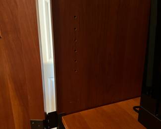 C40 - $250. Pennsylvania House Armoire. Body measures 40" wide x 20" deep x 78" tall. (Including the crown is it 44 wide x 22" deep) Inside shelf is adjustable - does not currently have a bar for hanging clothes. One long drawer on the bottom and 4 small drawers inside.