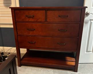 C47 - $275. Pottery Barn Kids Dresser. Measures 42" long x 19" deep x 40.75" tall. All drawers slide. Top and front show a bit of wear. Overall good condition.