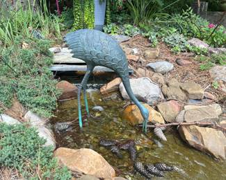 C143 - $60 Metal decorative Crane.