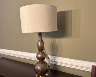 C117 - $25. Single Table Lamp measures 31" tall.