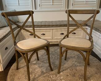 C30 - $80 Pair of dining chairs.