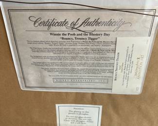 C100 - $125. "Bouncy, Trouncy, Tigger" Measures 34" wide x 17" tall.