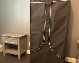 C94 - $15 EACH. 2 available. Portable Wardrobe Closet. Measures 34" wide x 17" deep x 65" tall.