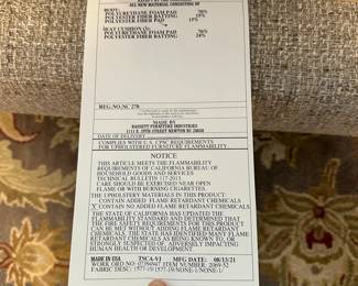 C1 - $600. Bassett Furniture Couch. Purchased Fall 2021. Measures 78" long x 34" deep x 33.5" tall. EXCELLENT CONDITION. No issues noted. Tweed grey fabric. Was used very gently in formal living room.