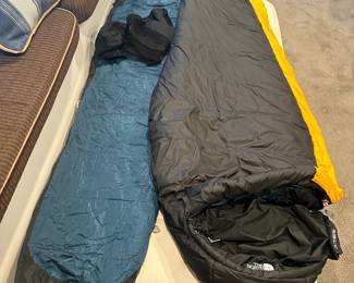 C86 - $40 EACH. 2 Available. Northface Cat's Meow Sleeping Bag. Rated for 20* Both in Like New condition. One Black & Yellow and one Blue & Black.