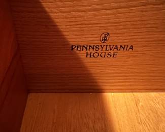 C40 - $250. Pennsylvania House Armoire. Body measures 40" wide x 20" deep x 78" tall. (Including the crown is it 44 wide x 22" deep) Inside shelf is adjustable - does not currently have a bar for hanging clothes. One long drawer on the bottom and 4 small drawers inside.