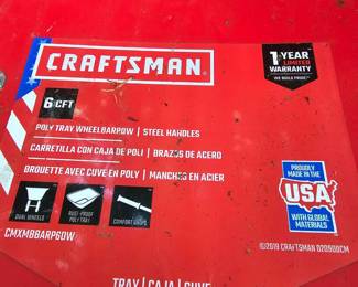 C135 - $50, Craftsman Wheelbarrow