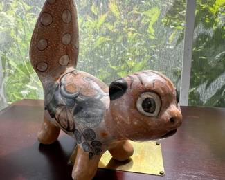 Vintage Folk Art Squirrel 