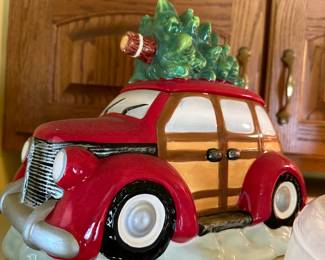 Red Car Cookie Jar 