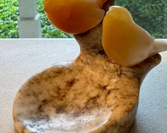 Marble Bird Decor 