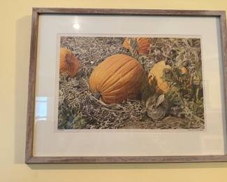 'Pumpkins And Cottontail' by Charles Beckendorf