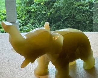 Carved Onyx Elephant 