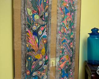 Pair of Framed Mexican Folk Art 