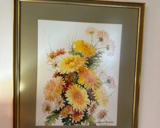 Floral Framed Painting