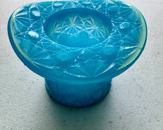 Blue Milk Glass Hat 