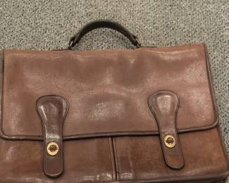 Vintage Coach Leather Briefcase 