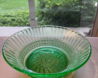 Vaseline Glass Bowl 