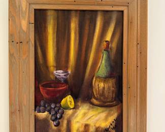 Still Life Wine Paining 