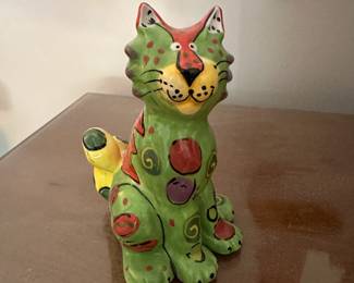 Dottie Dracos Handpainted Cat 