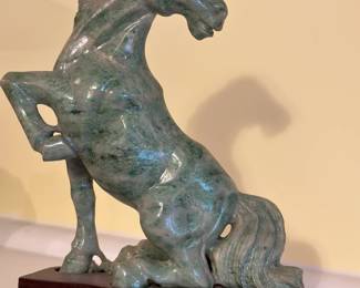 Large Carved Jade Horse 