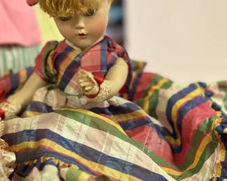 Vintage Arranbee R&B 18" Doll - Nancy Lee Original Plaid Gown