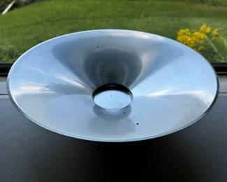 Kensington Brushed Aluminum Large Fruit Bowl