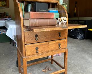 Antique Wood Secretary Desk 