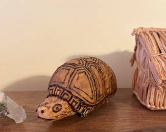 Carved Wood Turtle 