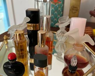 Perfumes and Mirror Tray