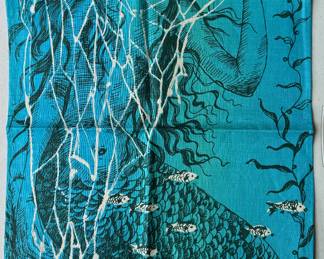 Vintage Mermaid Tea Towel